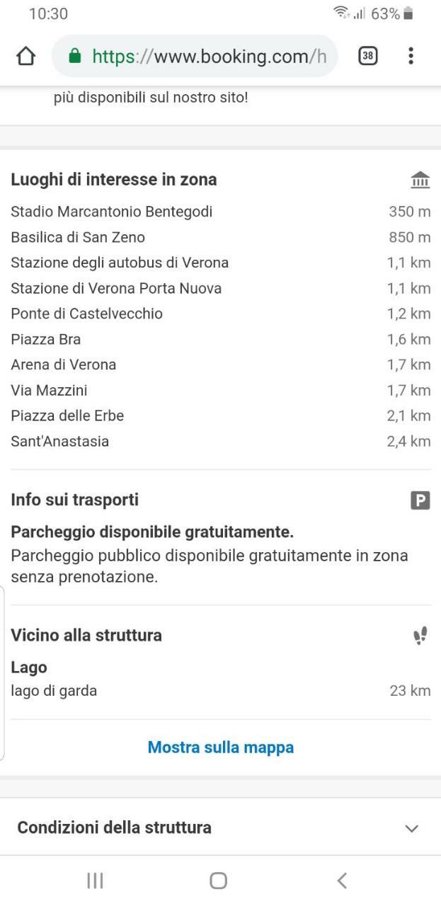 Отель San Valentino Верона Экстерьер фото